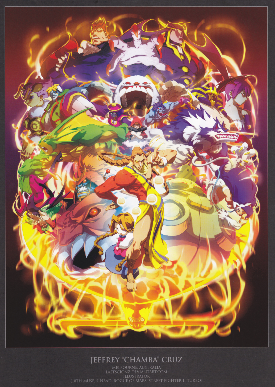 图片[5]-T1412-暗夜猎人致敬集 | Darkstalkers Tribute-爱画画的卷心菜