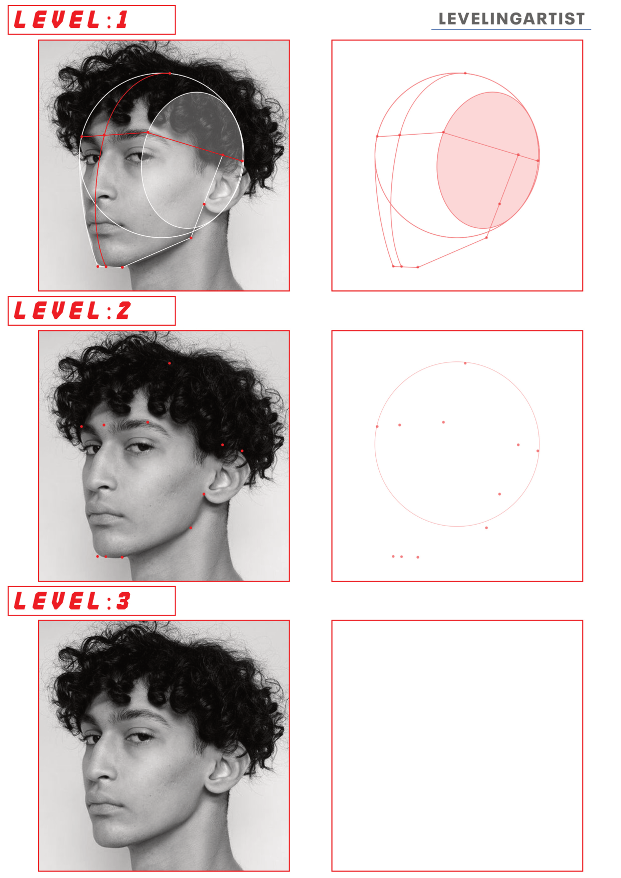 图片[6]-T113-肖像练习表——提升艺术家 | Portrait PracticeSheet- Leveling Artist-爱画画的卷心菜