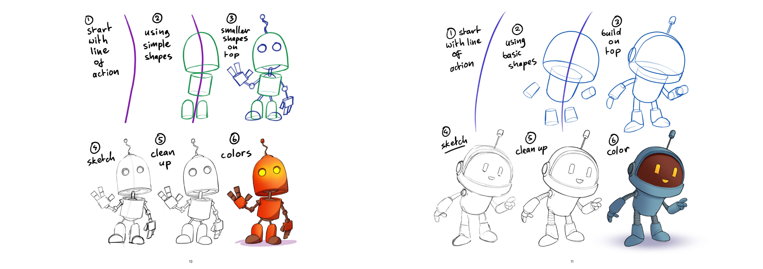 图片[6]-T1187-机器人绘画教程 | How to Draw Robots-爱画画的卷心菜