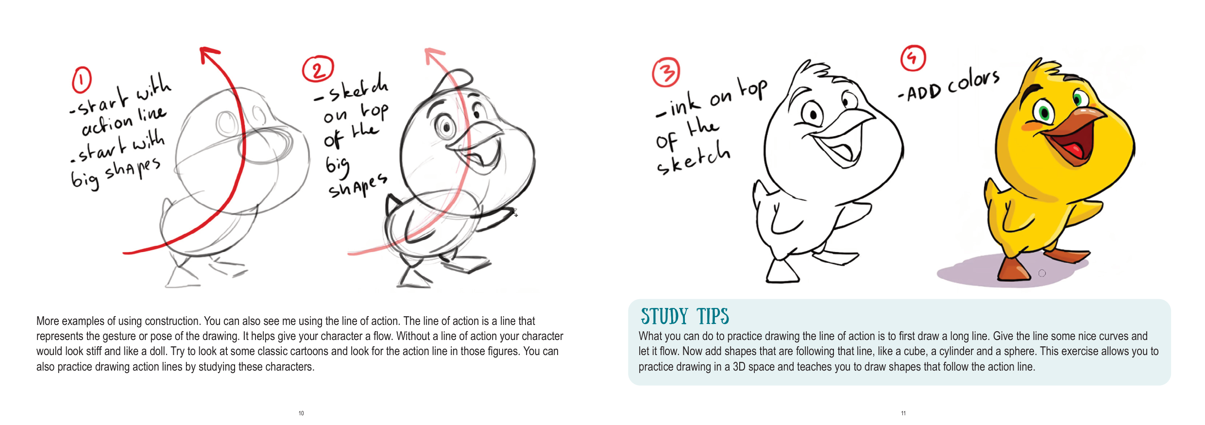 图片[6]-T1285-动物角色绘画教程 | How to draw Animal Characters-爱画画的卷心菜