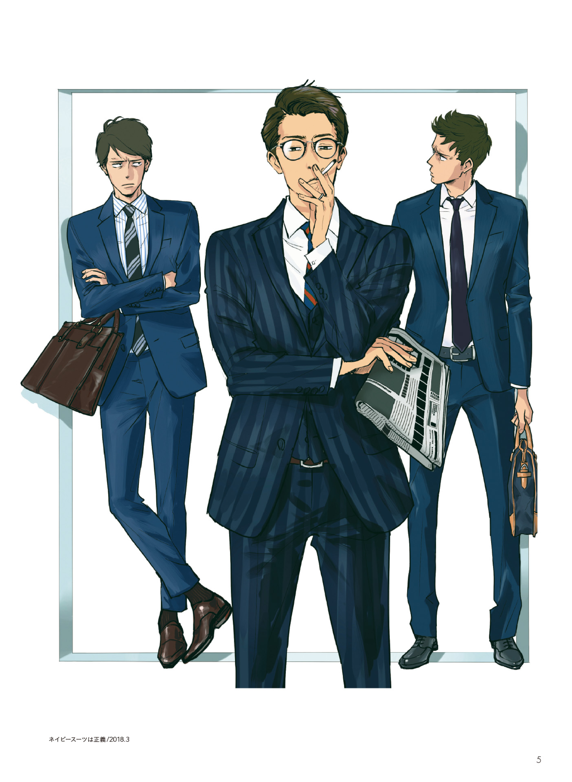 图片[6]-T1297-上班族插画集 | サラリーマンイラストブック Salaryman Illustration Book-爱画画的卷心菜
