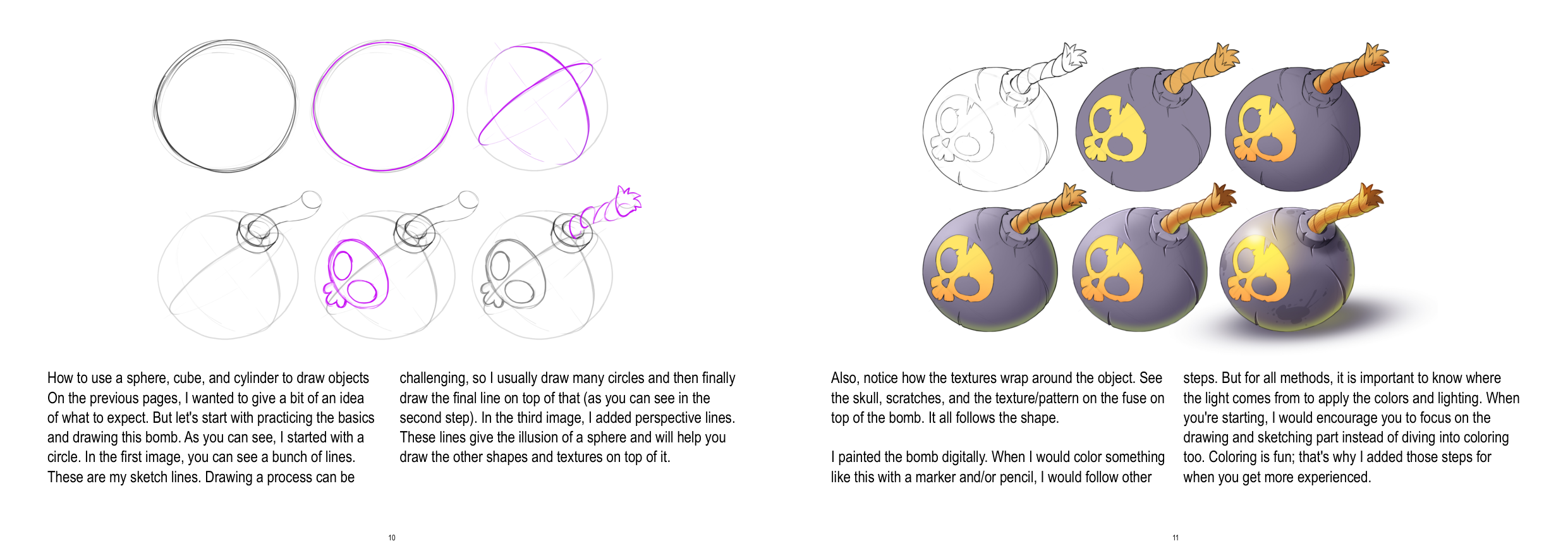图片[6]-T1349-道具绘制教程 | How to Draw props-爱画画的卷心菜