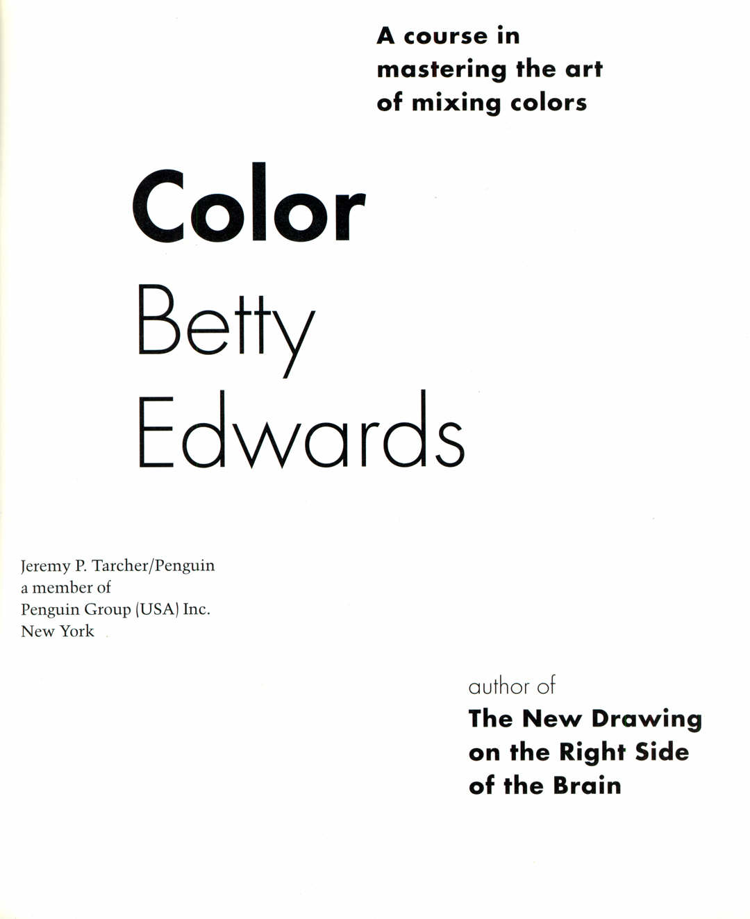 图片[6]-T1433-贝蒂·爱德华兹色彩掌握配色艺术课程 | Betty Edwards Color A Course In Mastering The Art Of Mixing Co-爱画画的卷心菜