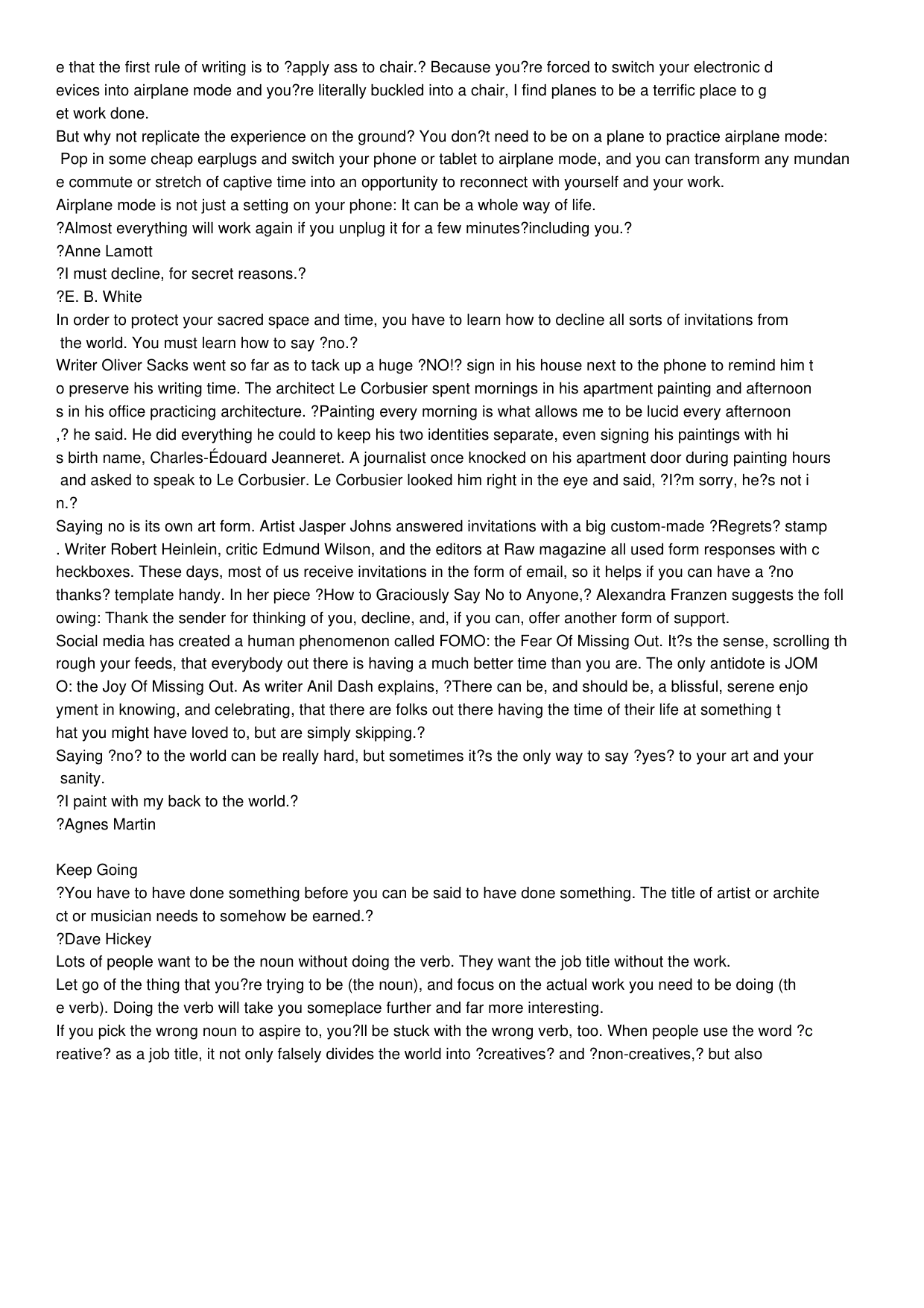 图片[7]-T1095-保持前进 让创造力持续的10种方法 | Keep Going  10 Ways to Stay Cre – Austin Kleon-爱画画的卷心菜