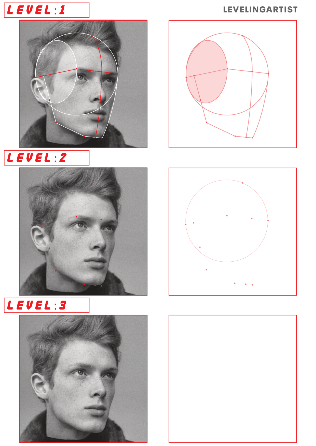 图片[7]-T113-肖像练习表——提升艺术家 | Portrait PracticeSheet- Leveling Artist-爱画画的卷心菜