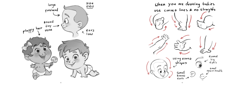 图片[7]-T1312-儿童绘画教程 | How to Draw Kids-爱画画的卷心菜