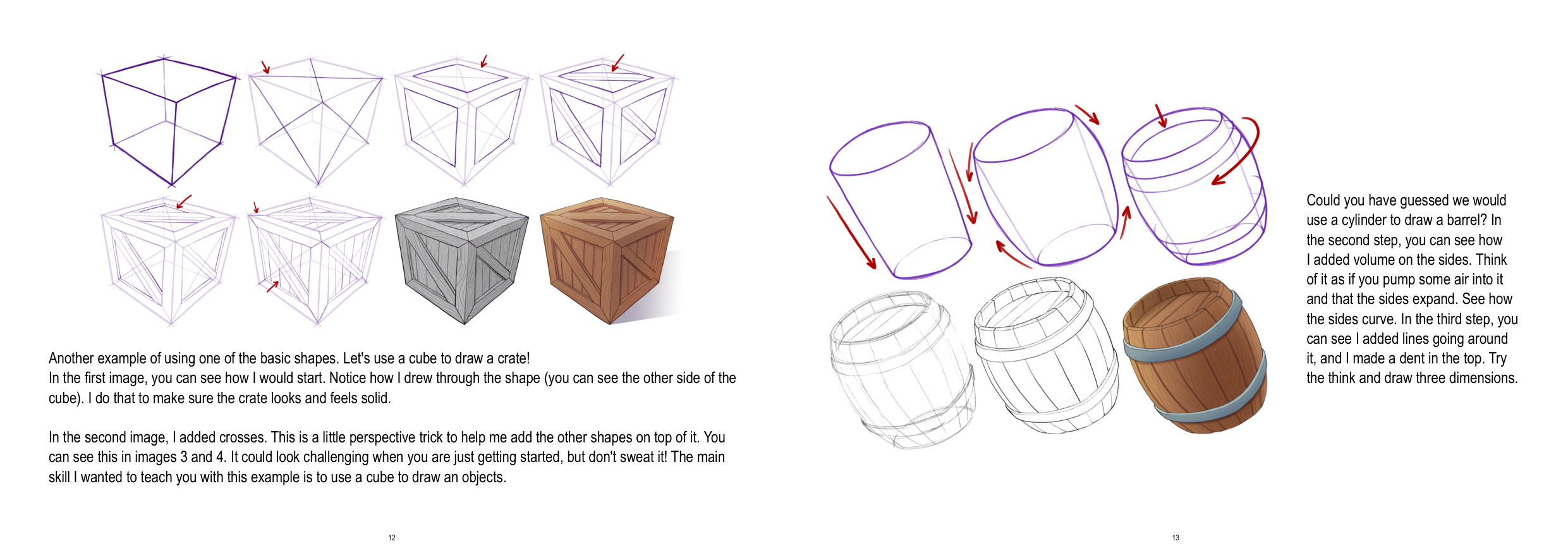 图片[7]-T1349-道具绘制教程 | How to Draw props-爱画画的卷心菜