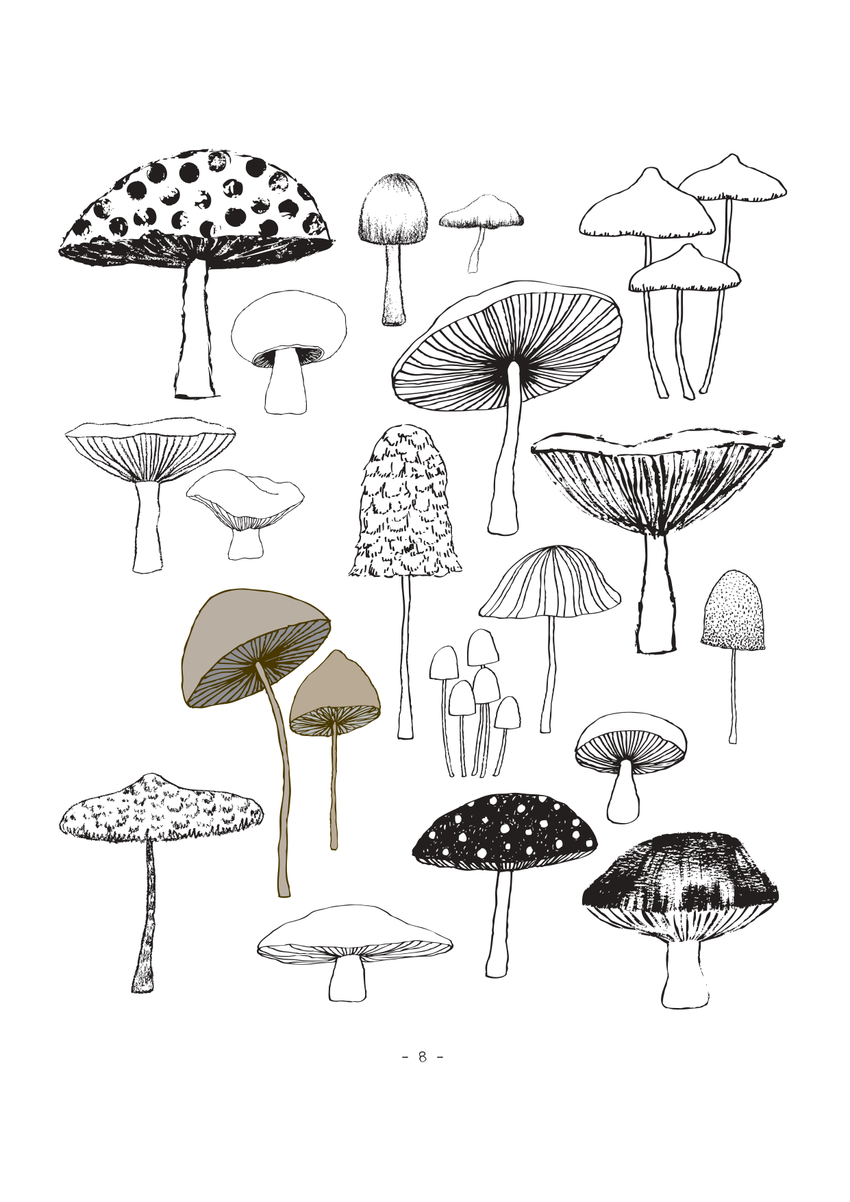 图片[8]-T11-画树的20种方法 | 20 ways to draw a tree-爱画画的卷心菜
