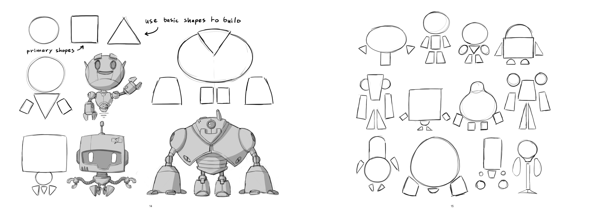图片[8]-T1187-机器人绘画教程 | How to Draw Robots-爱画画的卷心菜