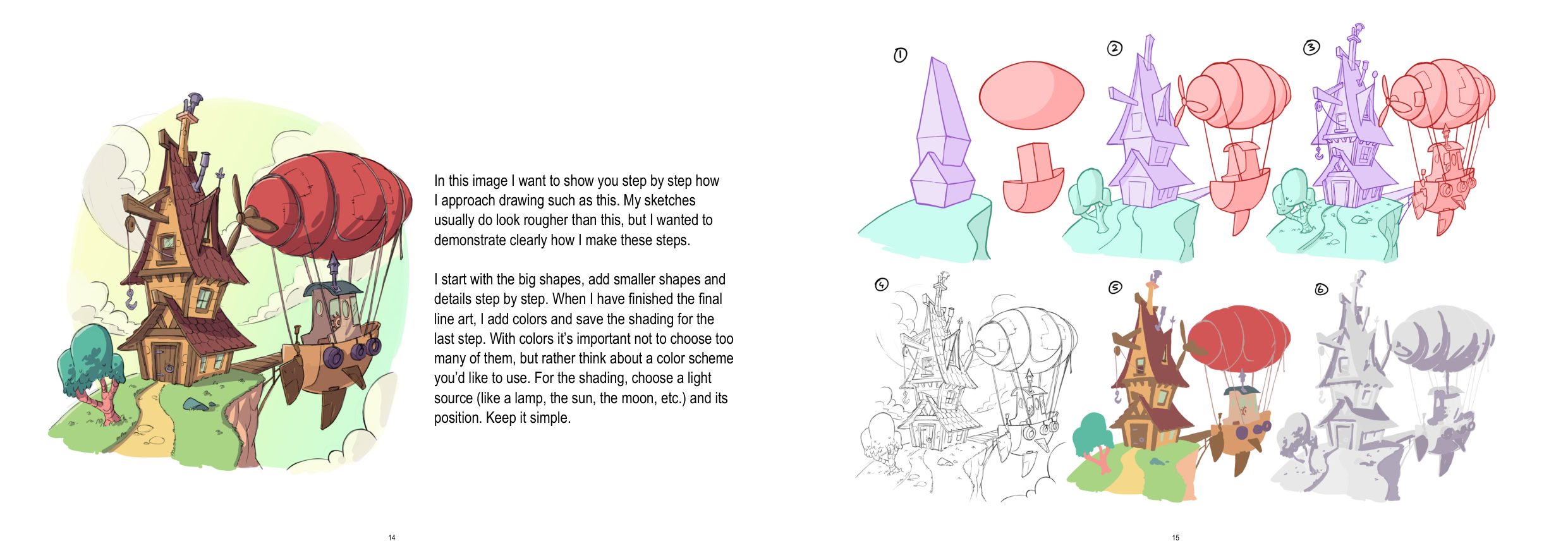 图片[8]-T1316-环境绘制教程 | How to Draw Environments-爱画画的卷心菜