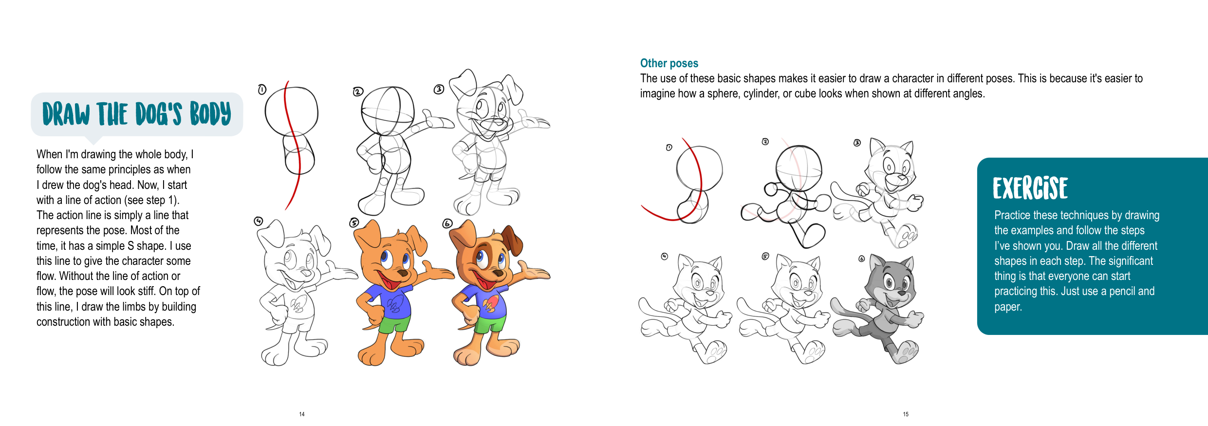 图片[8]-T1388-如何绘制拟人化角色 | How to draw anthropomorphic characters-爱画画的卷心菜