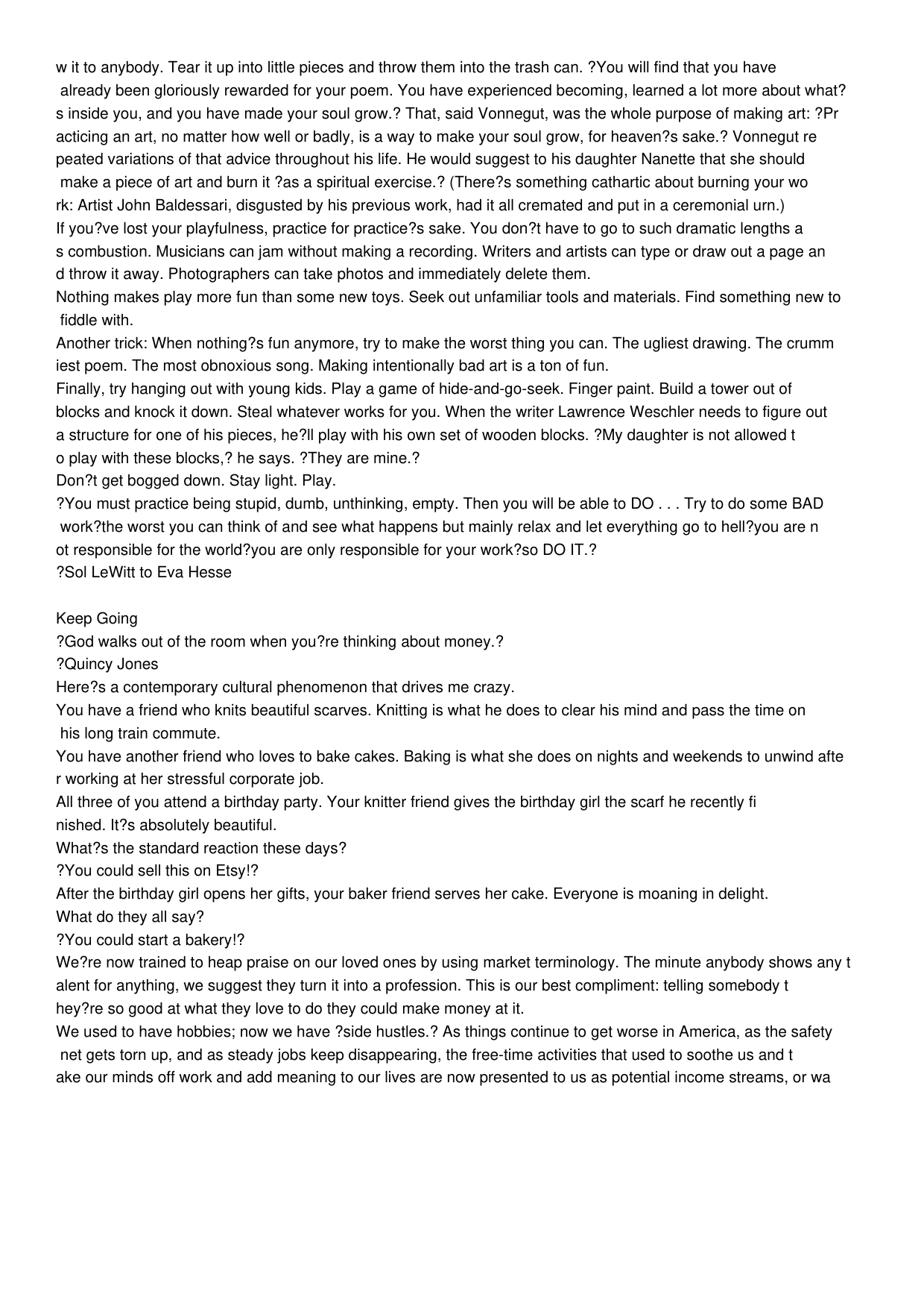图片[9]-T1095-保持前进 让创造力持续的10种方法 | Keep Going  10 Ways to Stay Cre – Austin Kleon-爱画画的卷心菜