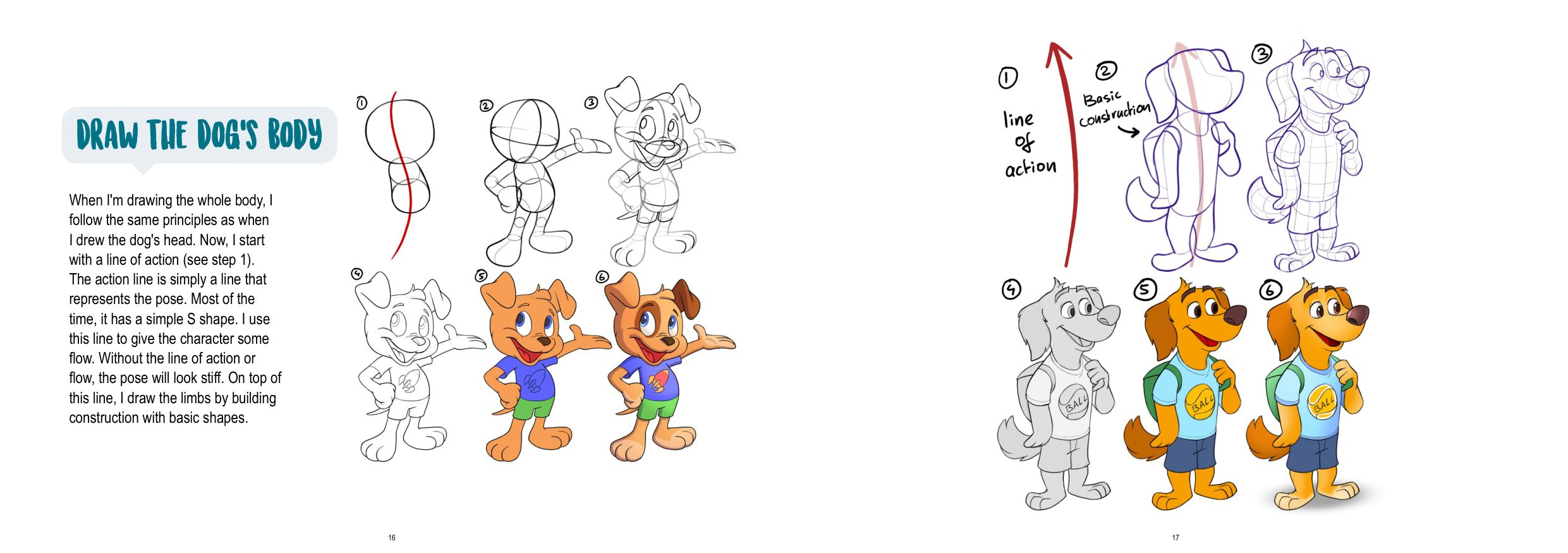 图片[9]-T1158-如何画狗 | How to Draw Dogs-爱画画的卷心菜