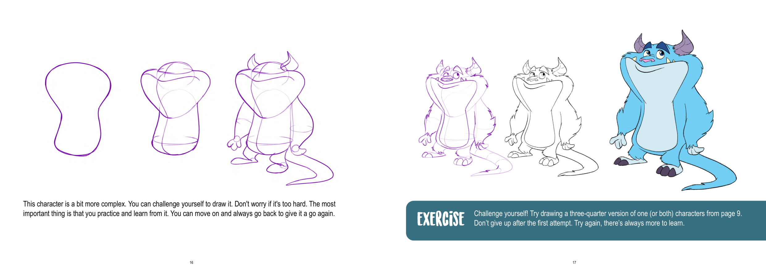 图片[9]-T1269-米奇·李乌绘制怪物教程 | How to draw monster by Mitch Leeuwe-爱画画的卷心菜