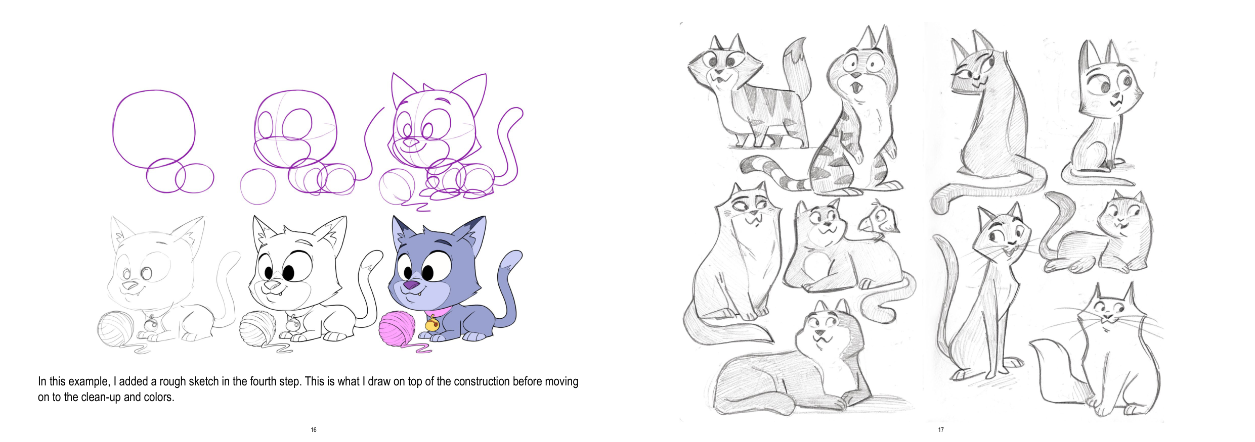图片[9]-T1277-如何画猫 | How to Draw Cats-爱画画的卷心菜