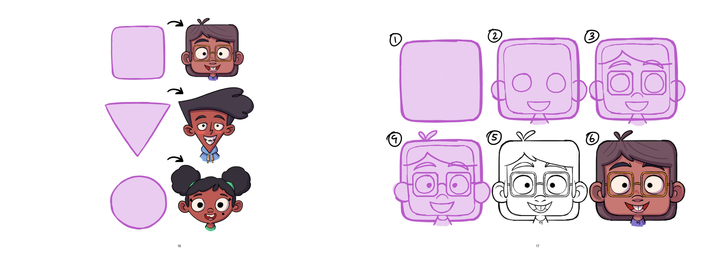 图片[9]-T1312-儿童绘画教程 | How to Draw Kids-爱画画的卷心菜