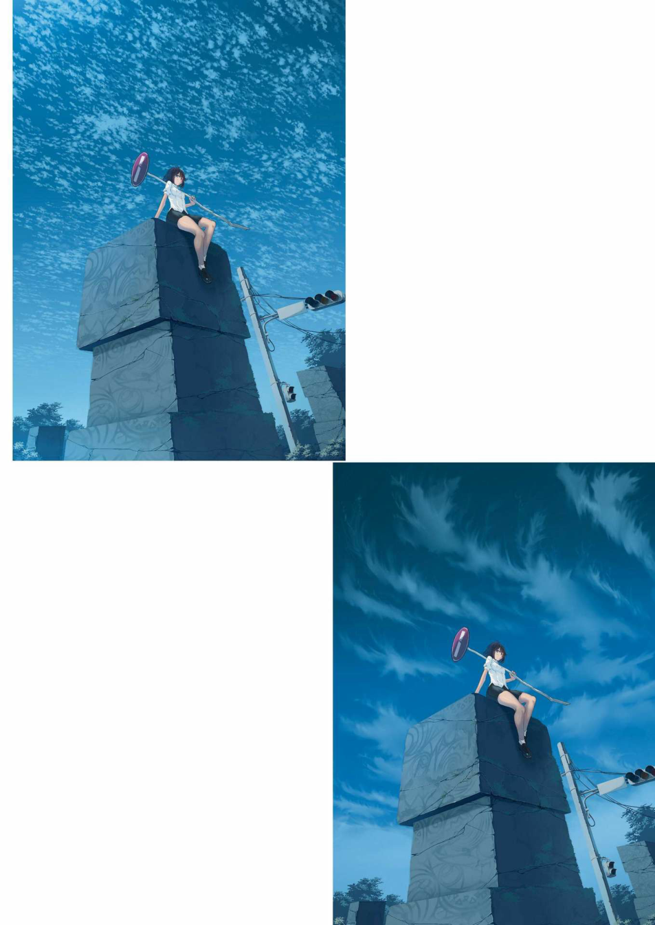 图片[9]-T105-循序渐进的SAI×Photoshop背景绘制课程 自如表现季节与时间流逝 by garnet z li | ステップアップ式 SAI×Photoshopで描く 背景レッスン 季節や時の流れを自在に表現する by garnet z li-爱画画的卷心菜