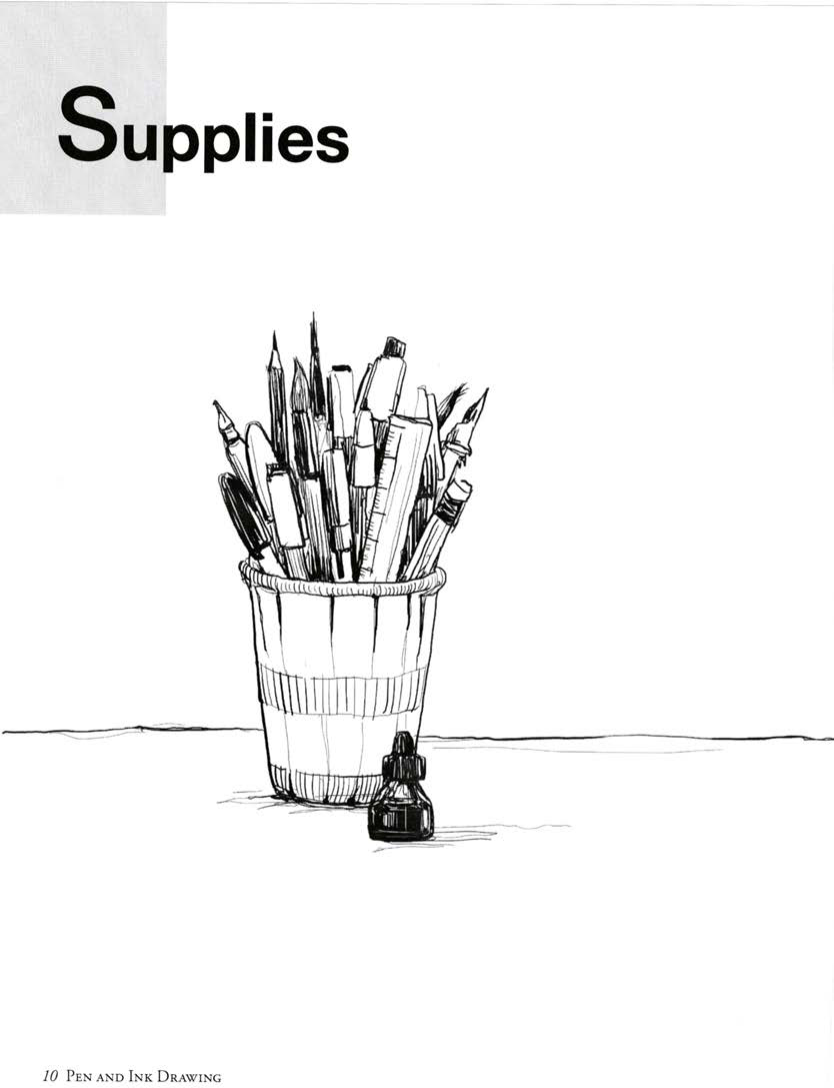 图片[10]-T1155-Alphonso Dunn钢笔与墨水绘画简明指南 | Alphonso Dunn Pen and Ink Drawing A Simple Guide 2015, Three M-爱画画的卷心菜