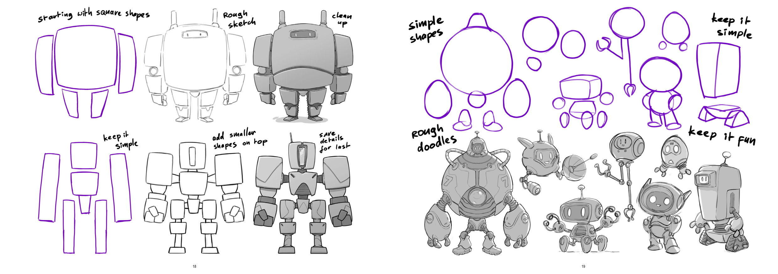 图片[10]-T1187-机器人绘画教程 | How to Draw Robots-爱画画的卷心菜