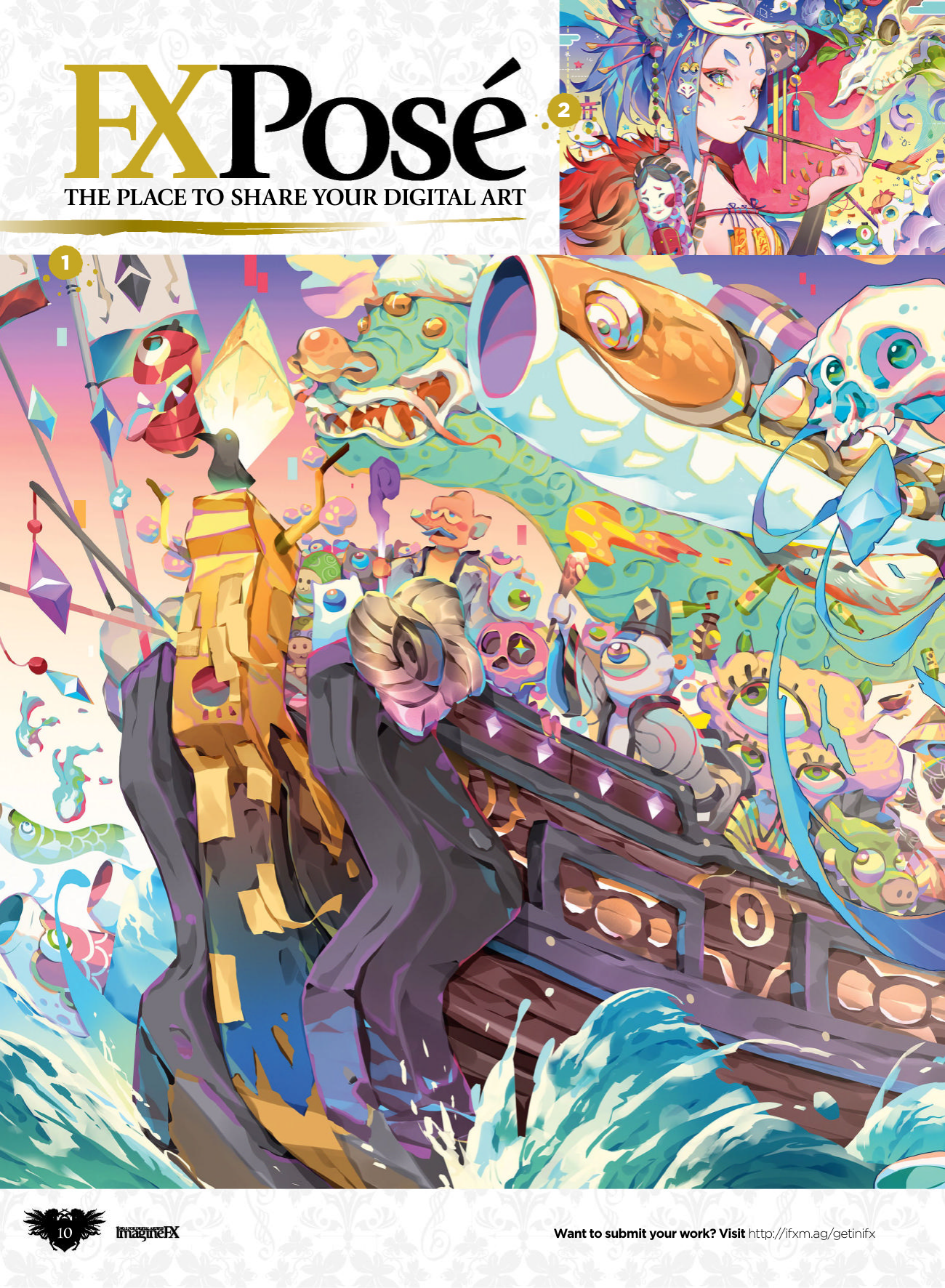 图片[10]-T120-ImagineFX 第233期 圣诞特刊 2023 | ImagineFX I233 Xmas 2023-爱画画的卷心菜