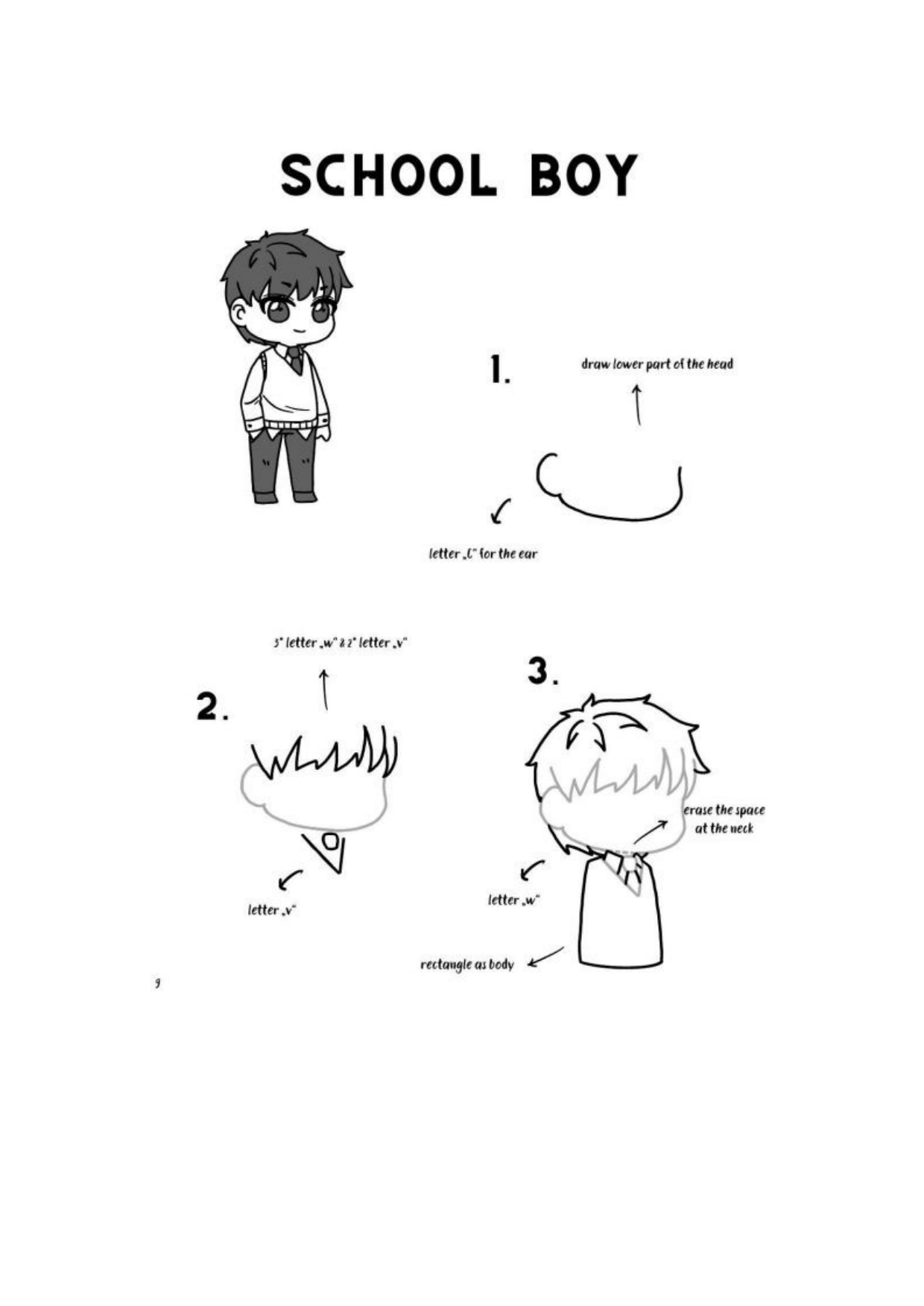 图片[10]-T1314-如何绘制Q版学画超可爱Q版角色 | How To Draw Chibi Learn Drawing Supercute Chibi Characte-爱画画的卷心菜