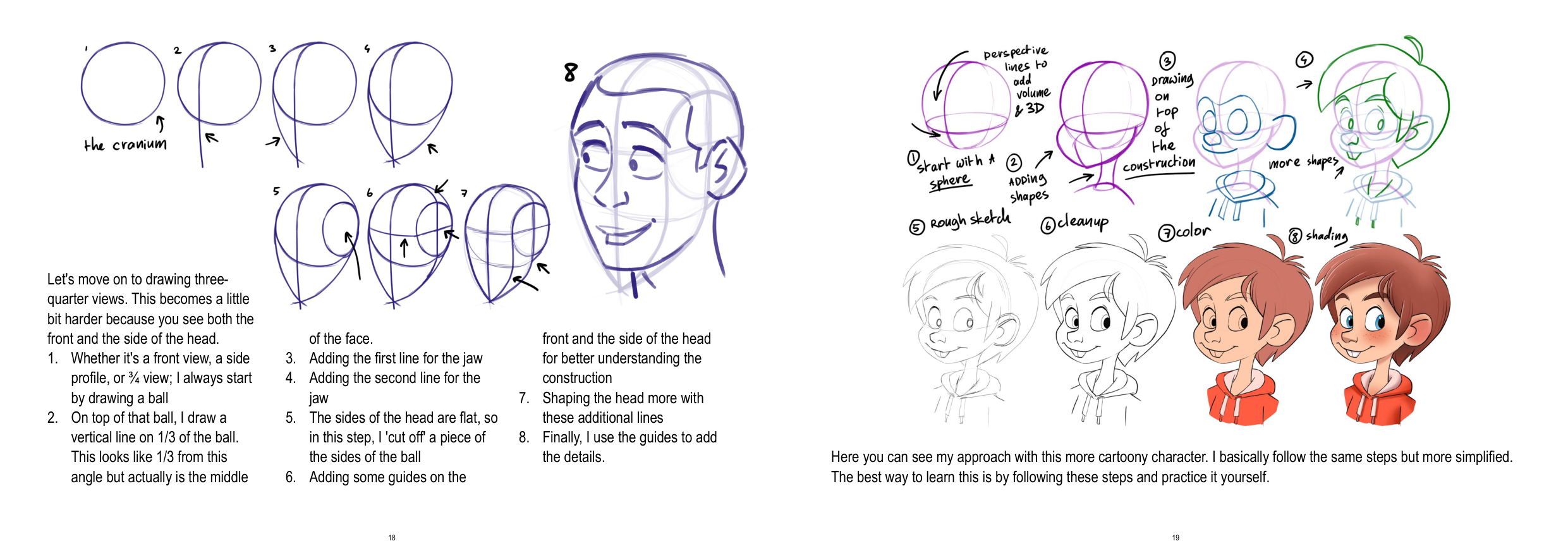 图片[10]-T1363-如何绘制头部 | How to Draw Heads-爱画画的卷心菜