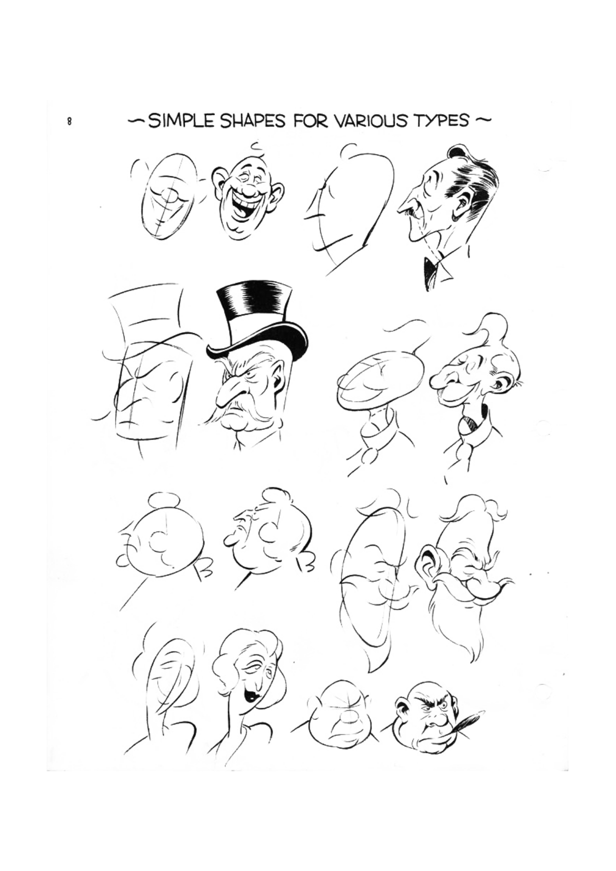 图片[10]-T107-Ken Hultgren 卡通漫画绘制技巧 | Ken Hultgren – The Know How of Cartooning – 1946-爱画画的卷心菜