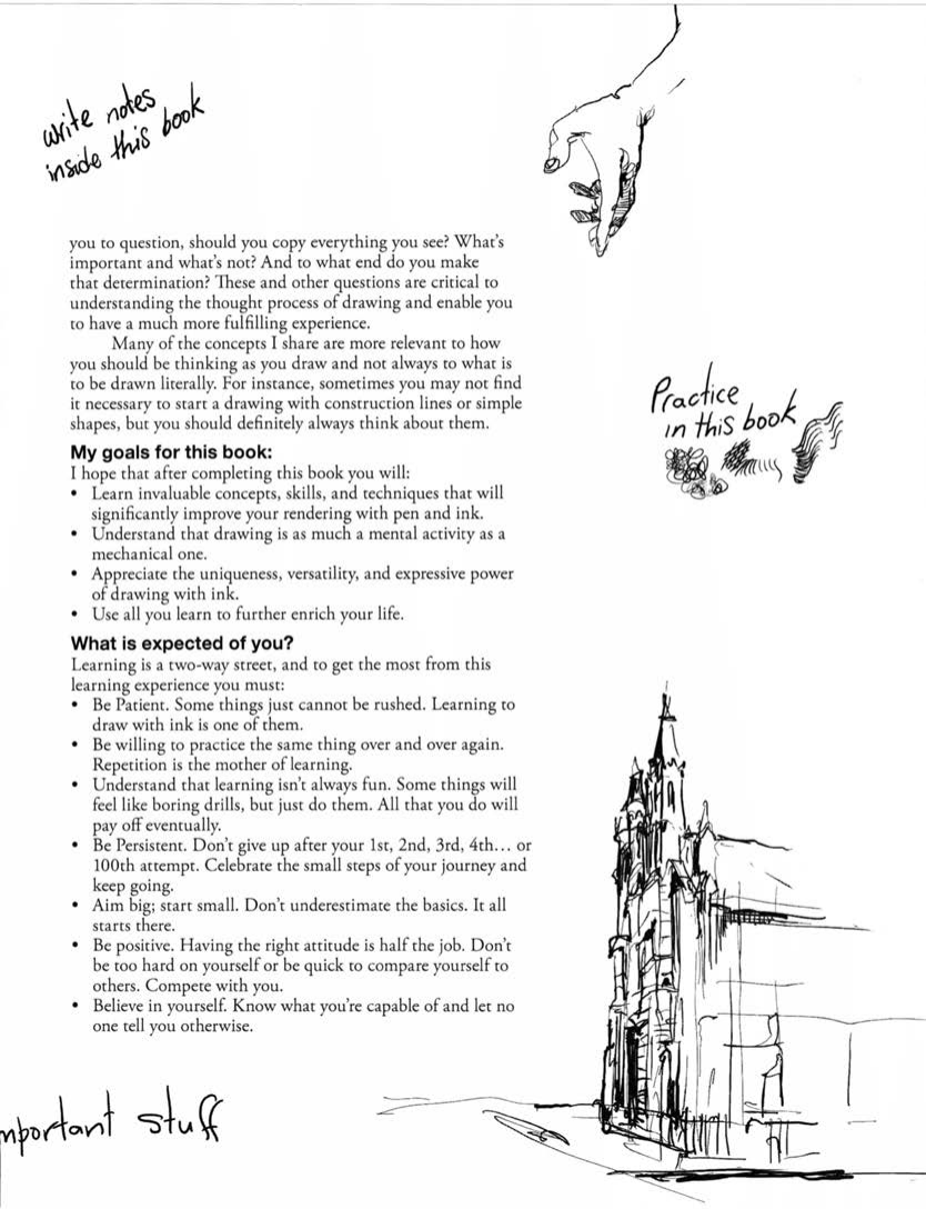 图片[11]-T1155-Alphonso Dunn钢笔与墨水绘画简明指南 | Alphonso Dunn Pen and Ink Drawing A Simple Guide 2015, Three M-爱画画的卷心菜