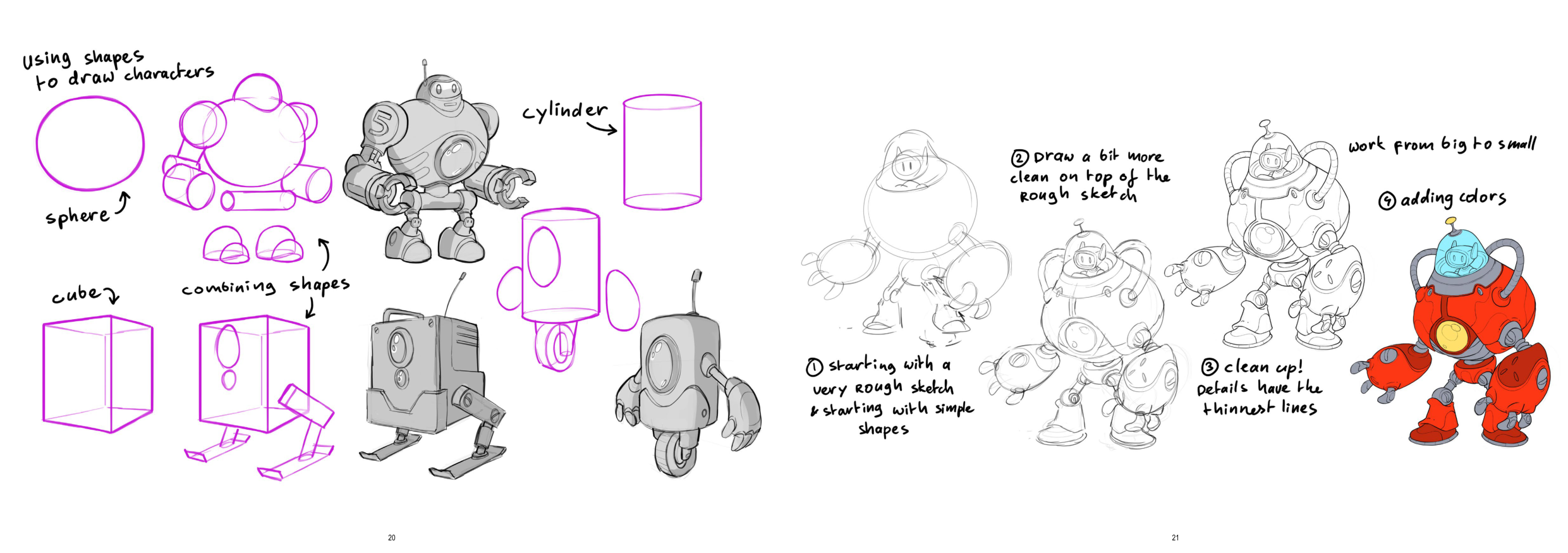 图片[11]-T1187-机器人绘画教程 | How to Draw Robots-爱画画的卷心菜