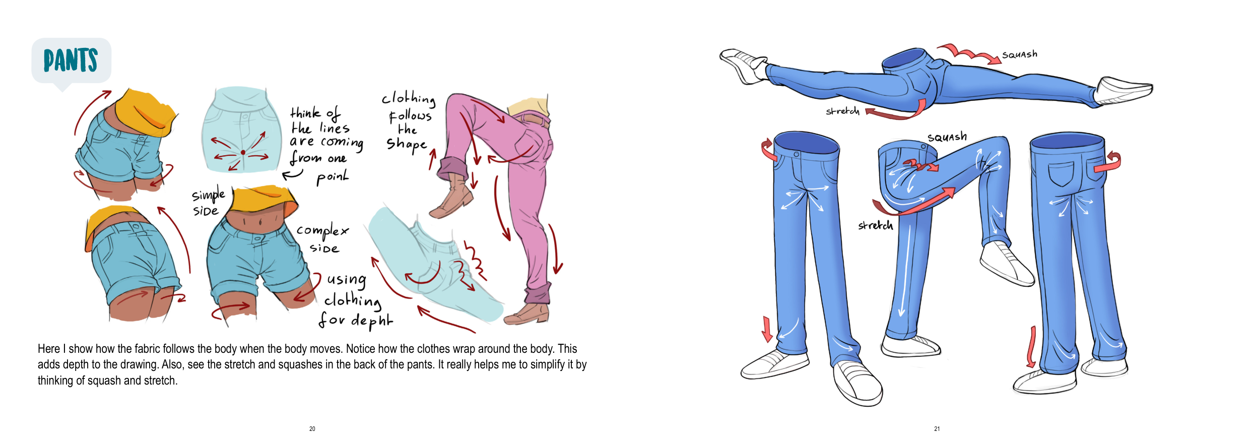 图片[11]-T1217-如何绘制服装 | How to Draw Clothing-爱画画的卷心菜