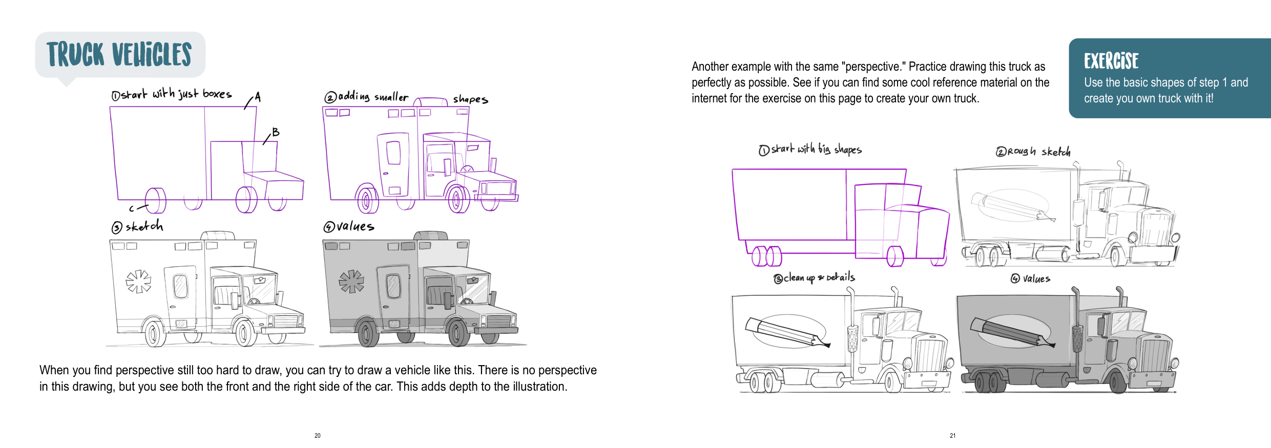 图片[11]-T1287-如何绘制载具 | How to Draw Vehicles-爱画画的卷心菜