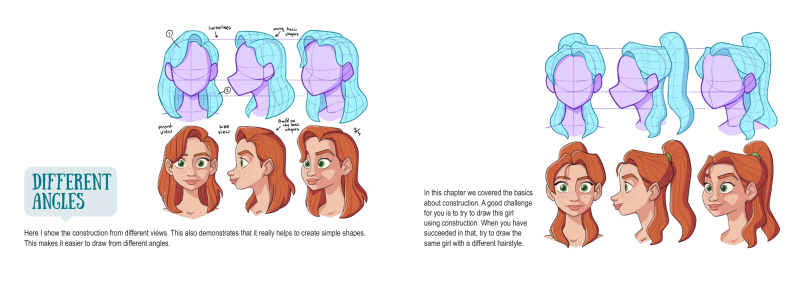 图片[11]-T1329-头发绘制教程 | How to Draw Hair-爱画画的卷心菜