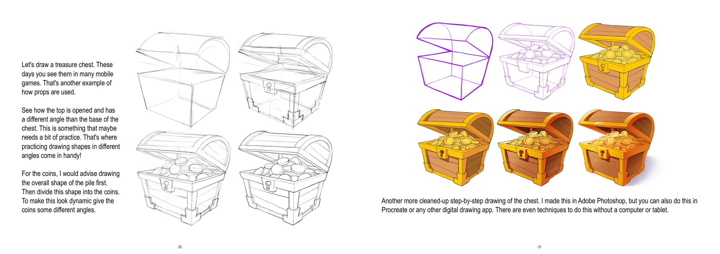 图片[11]-T1349-道具绘制教程 | How to Draw props-爱画画的卷心菜