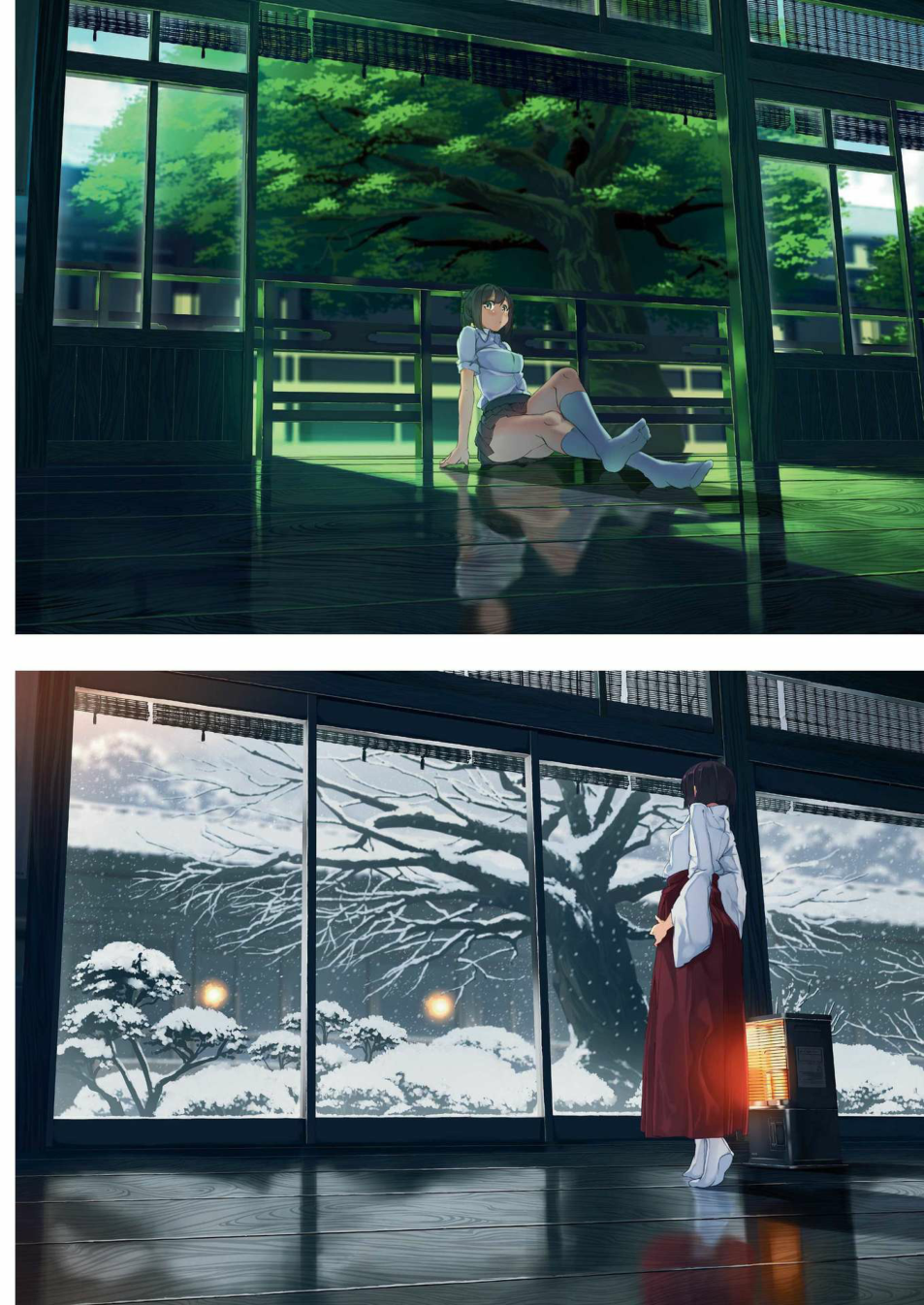 图片[11]-T105-循序渐进的SAI×Photoshop背景绘制课程 自如表现季节与时间流逝 by garnet z li | ステップアップ式 SAI×Photoshopで描く 背景レッスン 季節や時の流れを自在に表現する by garnet z li-爱画画的卷心菜