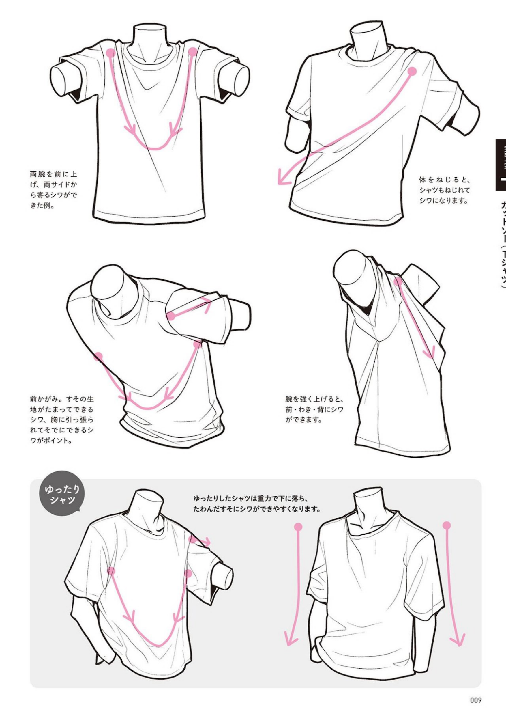 图片[11]-T1057-如何绘制衣服 动作与褶皱详解 衣服绘画图鉴 从服装结构到不同角度的绘制方法 | How to Draw Clothes 動きとシワがよくわかる 衣服の描き方図鑑 服の仕組みから角度別の描き方まで-爱画画的卷心菜