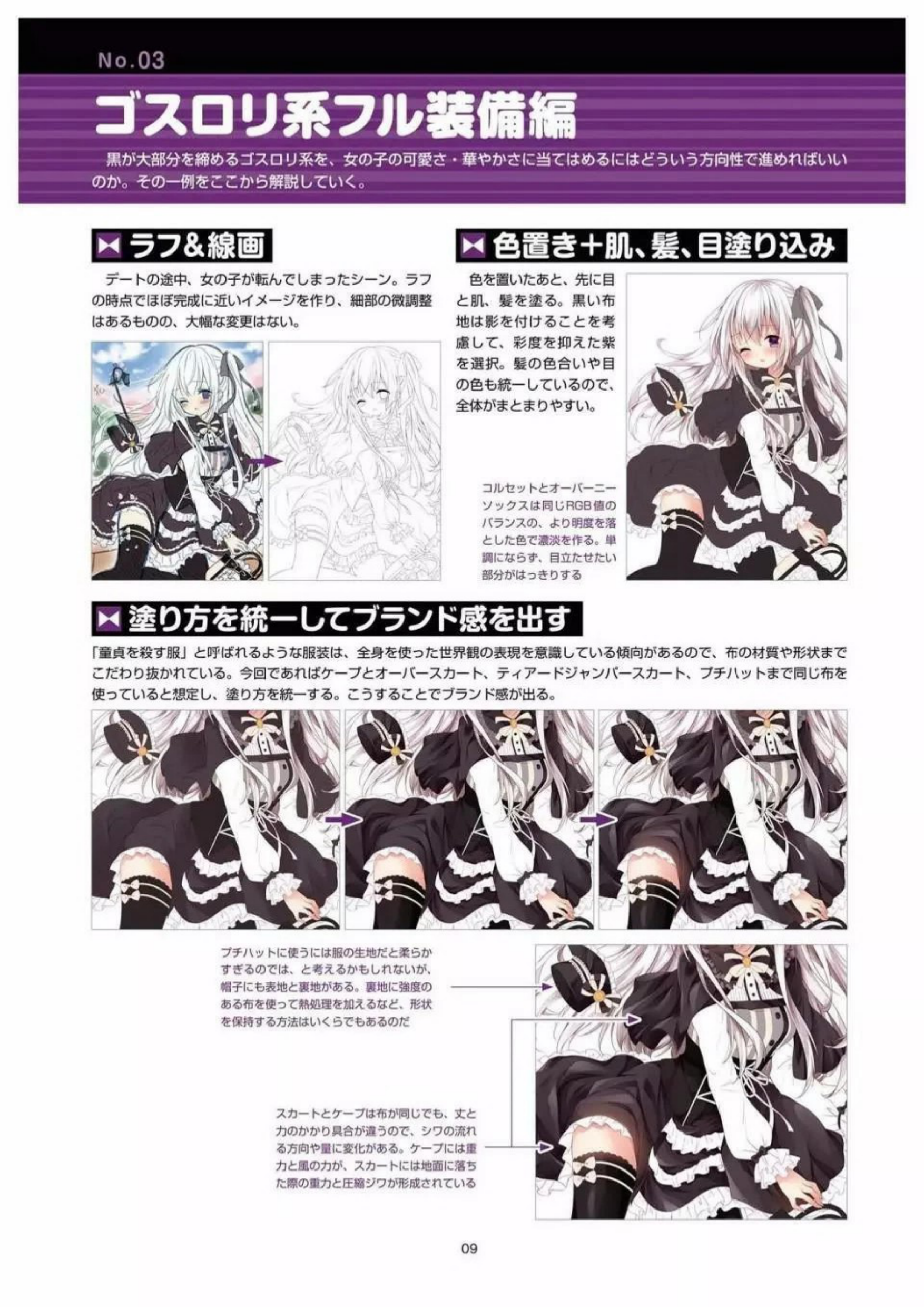 图片[11]-T1058-如何绘制让童贞沦陷的服装 | How to Draw Dresses [童貞を殺す服の描き方]-爱画画的卷心菜