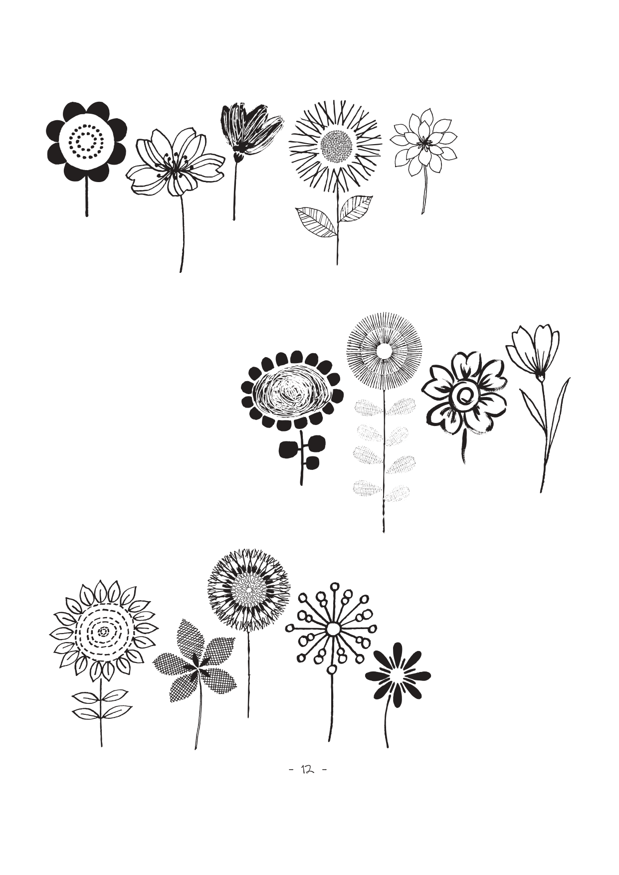 图片[12]-T11-画树的20种方法 | 20 ways to draw a tree-爱画画的卷心菜