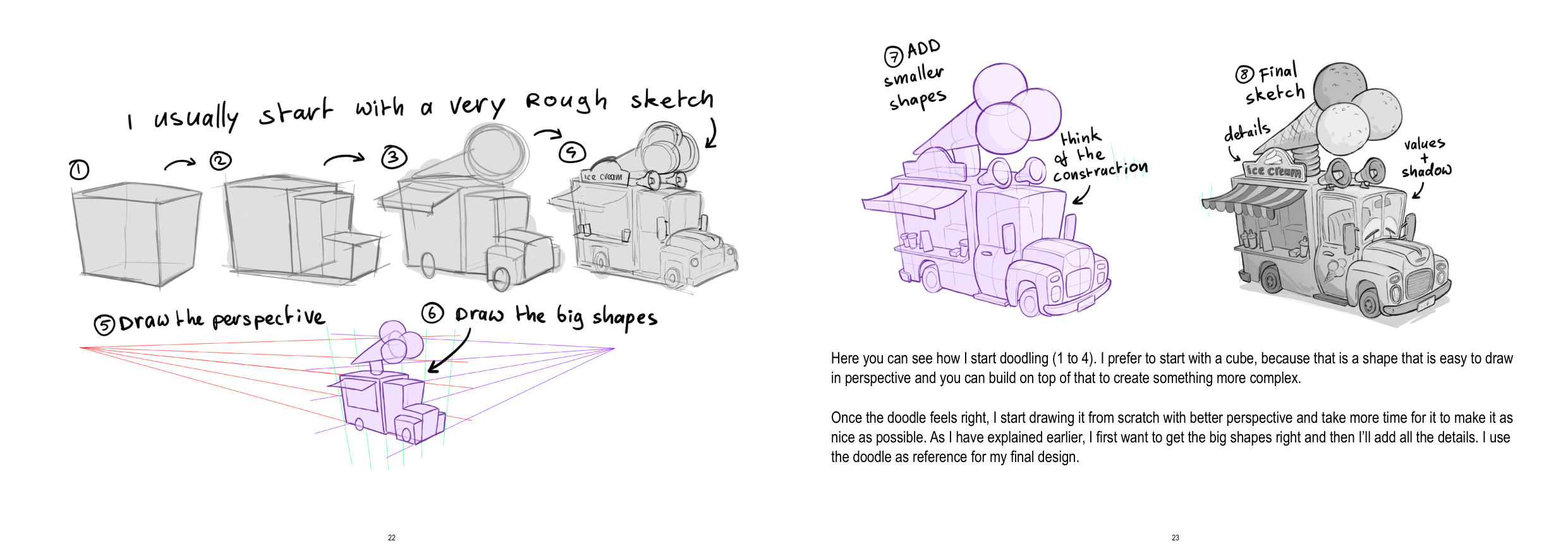 图片[12]-T1316-环境绘制教程 | How to Draw Environments-爱画画的卷心菜