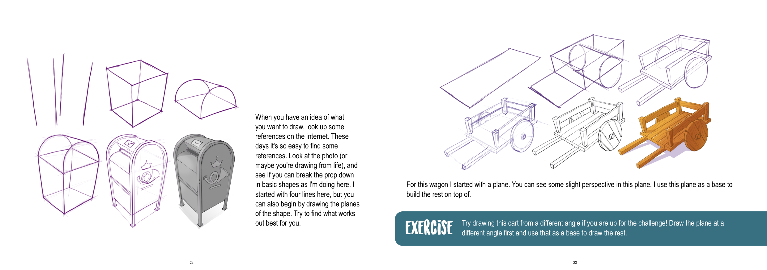 图片[12]-T1349-道具绘制教程 | How to Draw props-爱画画的卷心菜