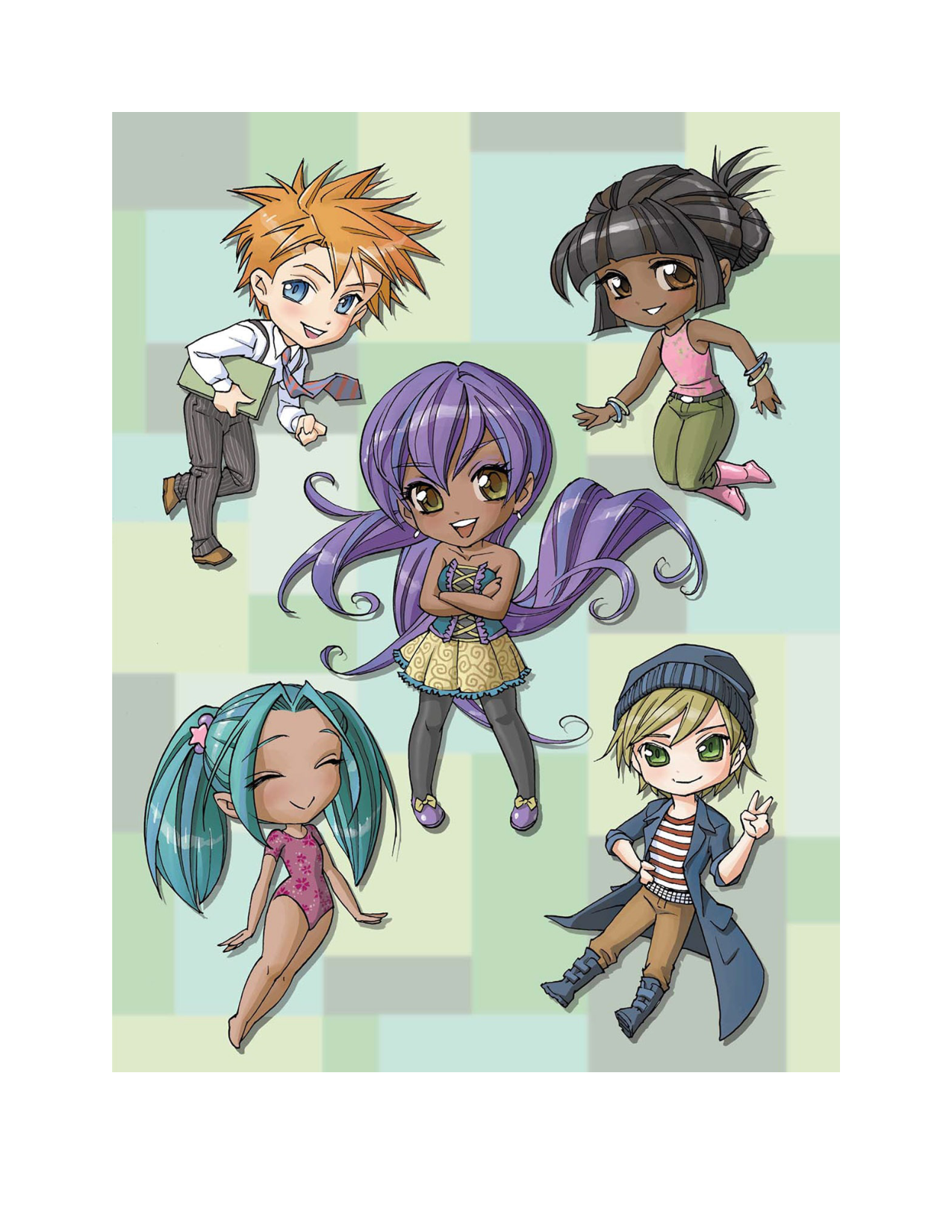 图片[12]-T1354-Q版绘画教程 | chibi ဆွဲနည်း-爱画画的卷心菜