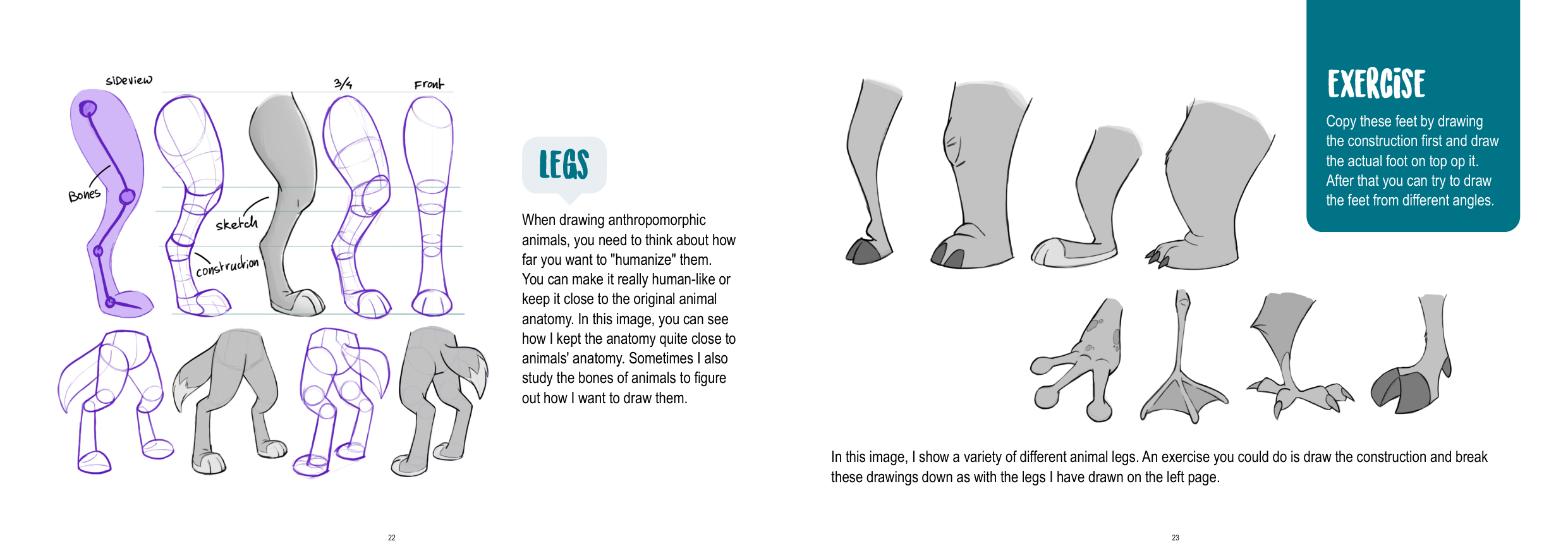 图片[12]-T1388-如何绘制拟人化角色 | How to draw anthropomorphic characters-爱画画的卷心菜