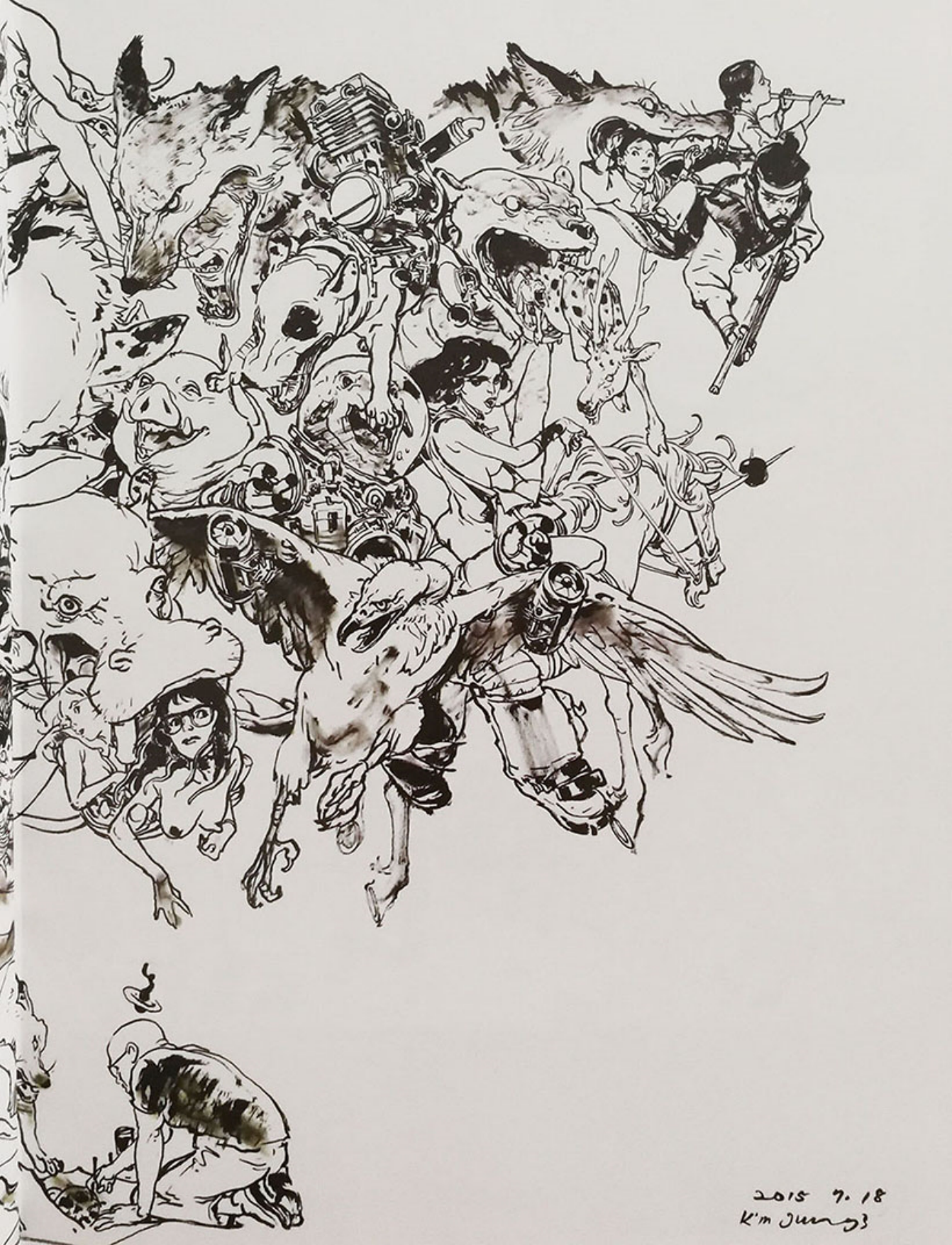 图片[13]-T1176-Kim Jung Gi素描本2016 | Kim Jung Gi – Sketchbook 2016-爱画画的卷心菜