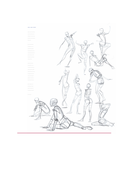 图片[13]-T1254-姿态绘画 动态与形态 迈克尔·汉普顿 | Gesture Drawing Dynamic Movement and Form by Michael Hampton-爱画画的卷心菜