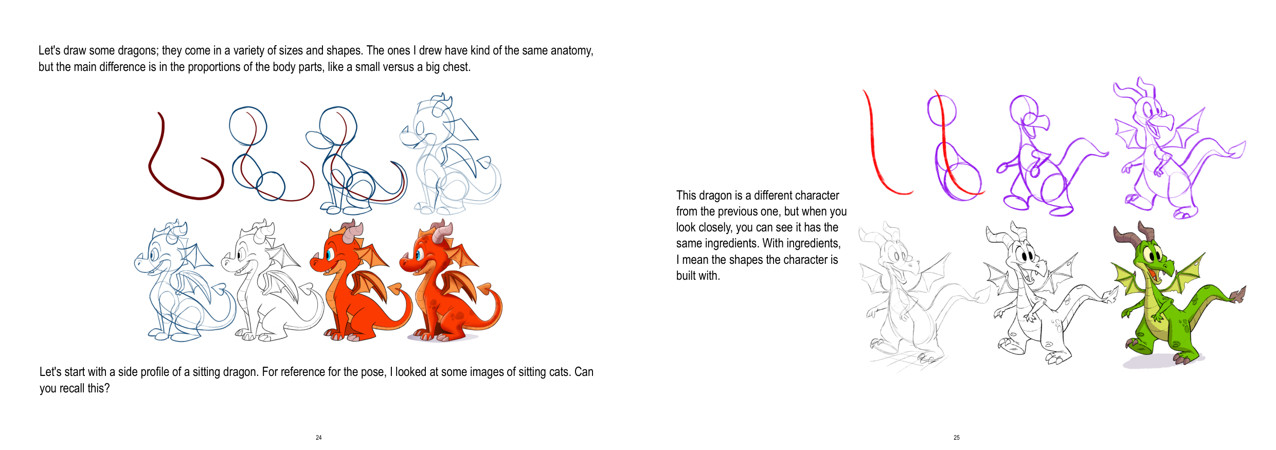 图片[13]-T1269-米奇·李乌绘制怪物教程 | How to draw monster by Mitch Leeuwe-爱画画的卷心菜