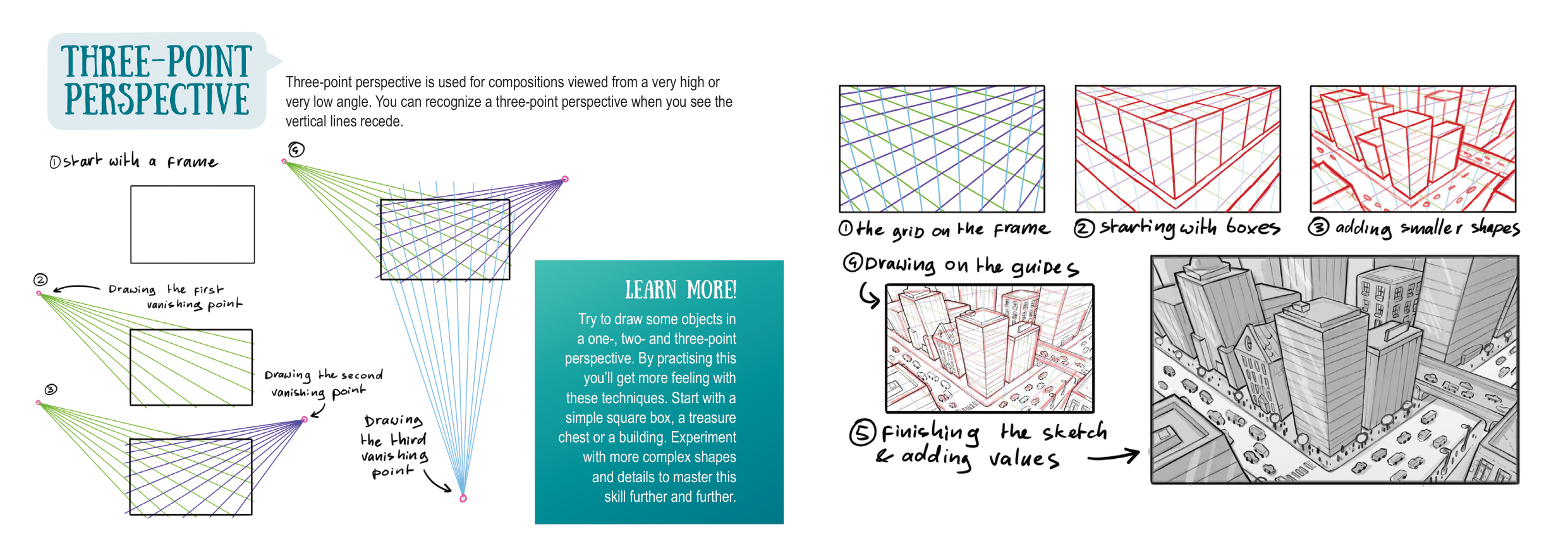 图片[13]-T1299-如何绘制透视 | How to Draw in Pespective-爱画画的卷心菜