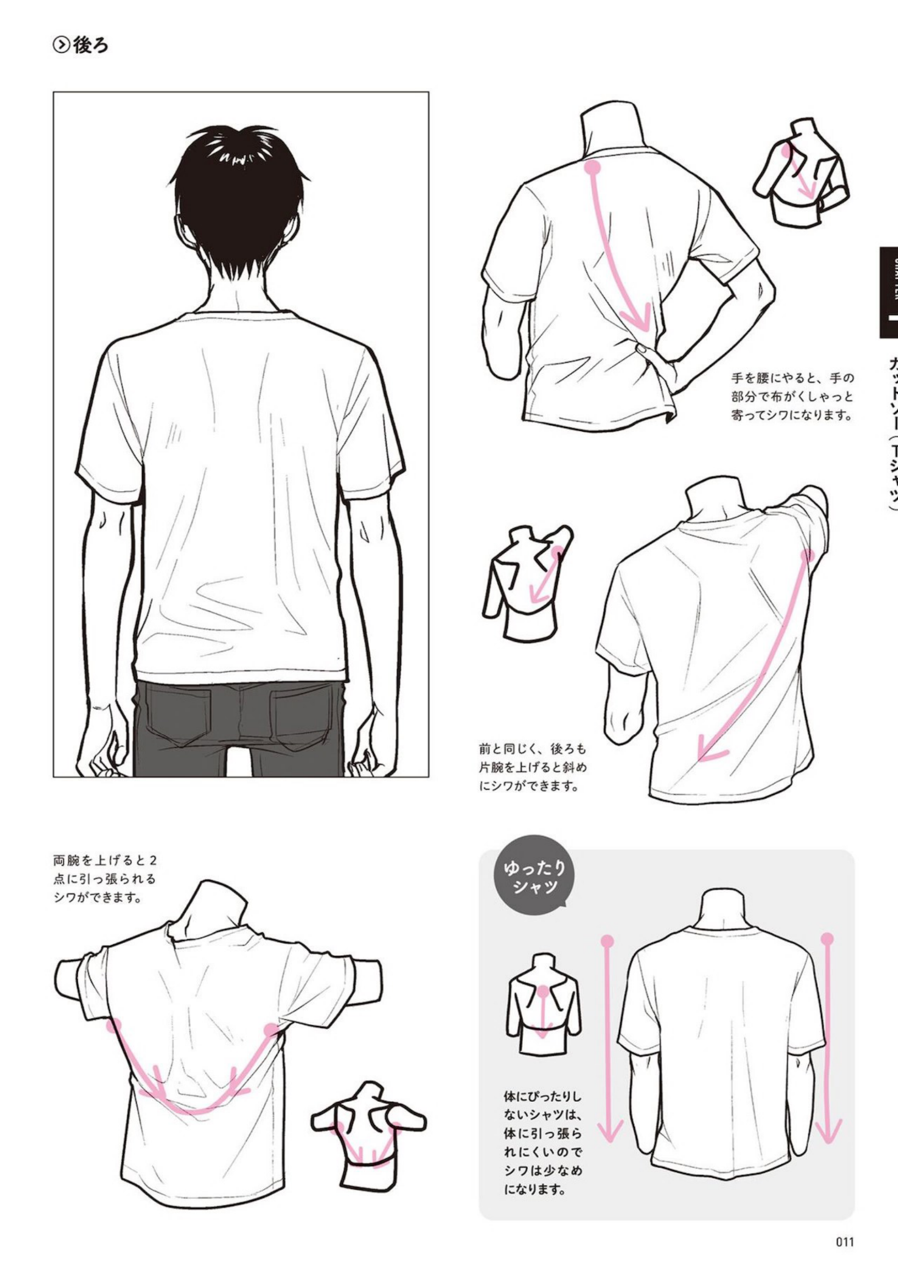 图片[13]-T1057-如何绘制衣服 动作与褶皱详解 衣服绘画图鉴 从服装结构到不同角度的绘制方法 | How to Draw Clothes 動きとシワがよくわかる 衣服の描き方図鑑 服の仕組みから角度別の描き方まで-爱画画的卷心菜