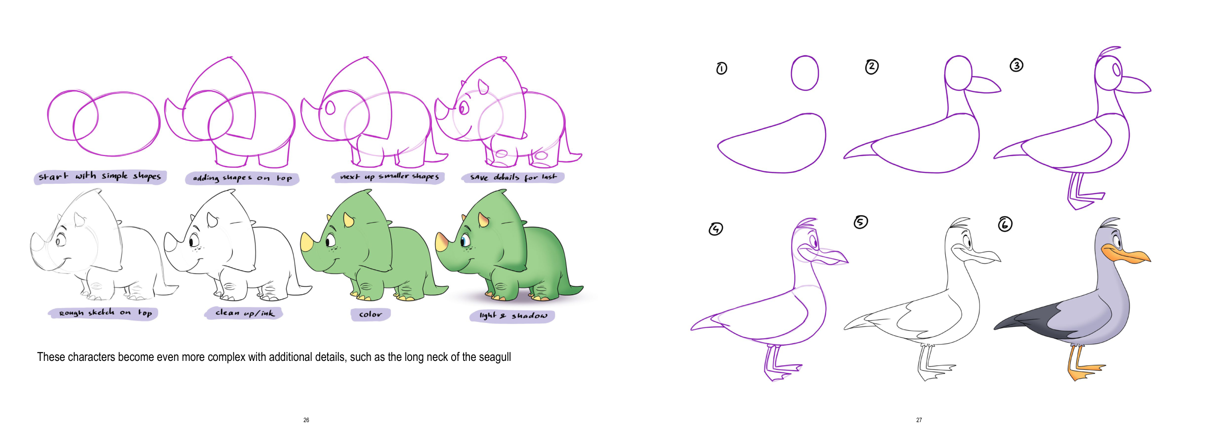 图片[14]-T1189-儿童角色绘画教程 | How to Draw Character for Kids-爱画画的卷心菜