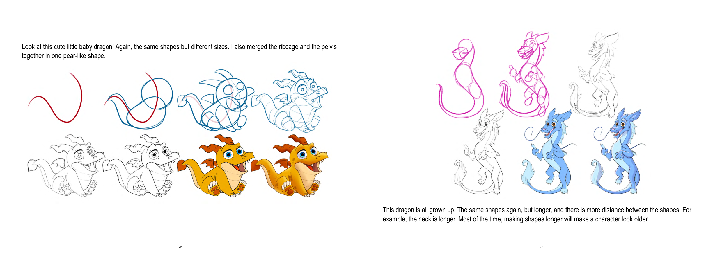 图片[14]-T1269-米奇·李乌绘制怪物教程 | How to draw monster by Mitch Leeuwe-爱画画的卷心菜