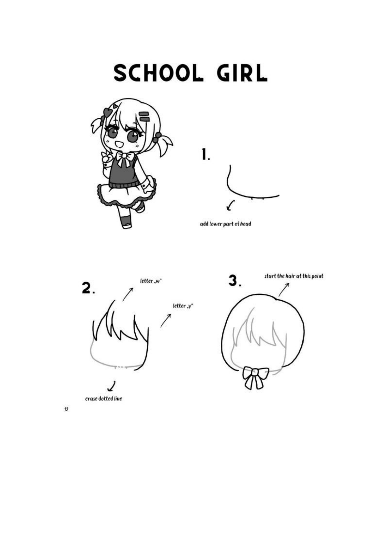 图片[14]-T1314-如何绘制Q版学画超可爱Q版角色 | How To Draw Chibi Learn Drawing Supercute Chibi Characte-爱画画的卷心菜