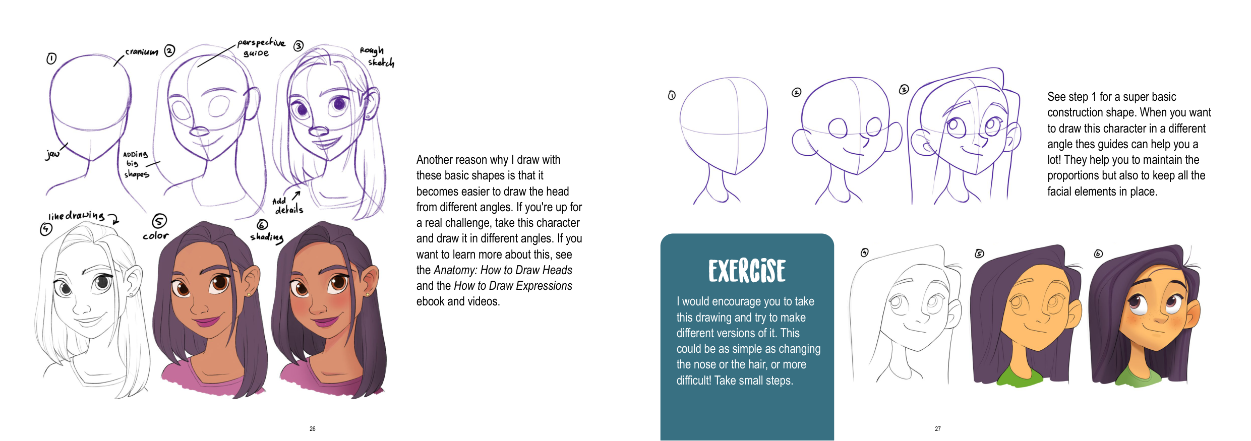 图片[14]-T1363-如何绘制头部 | How to Draw Heads-爱画画的卷心菜